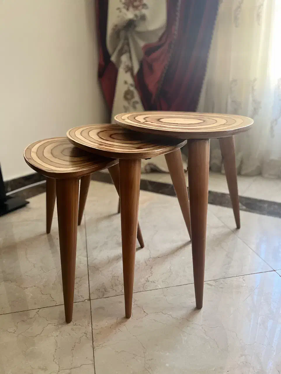 میز عسلی سه تایی|مبلمان خانگی و میز عسلی|کرج, عظیمیه|دیوار