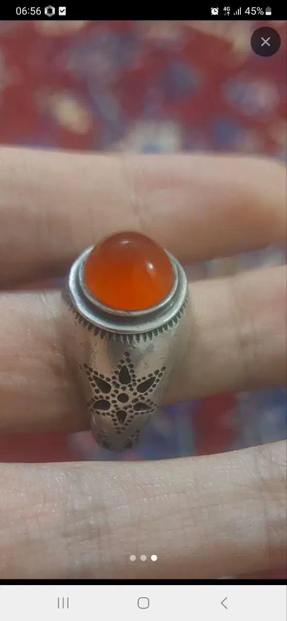 دو عدد انگشتر نقره قدیمی|بدلیجات|مبارکه, |دیوار