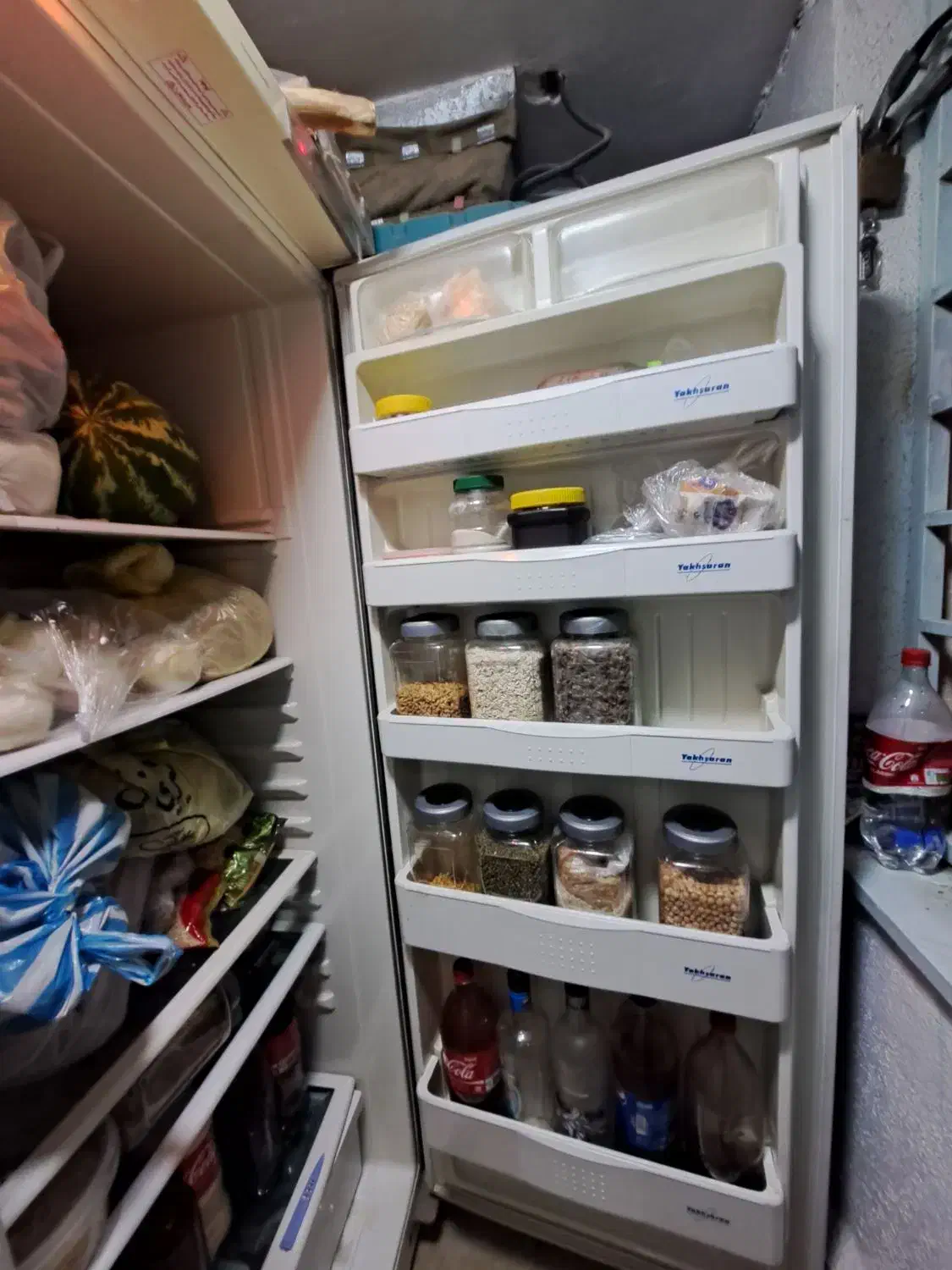 یخچال و فریزر دوقلوی یخساران بدون برفک|یخچال و فریزر|پردیس, فاز ۸|دیوار