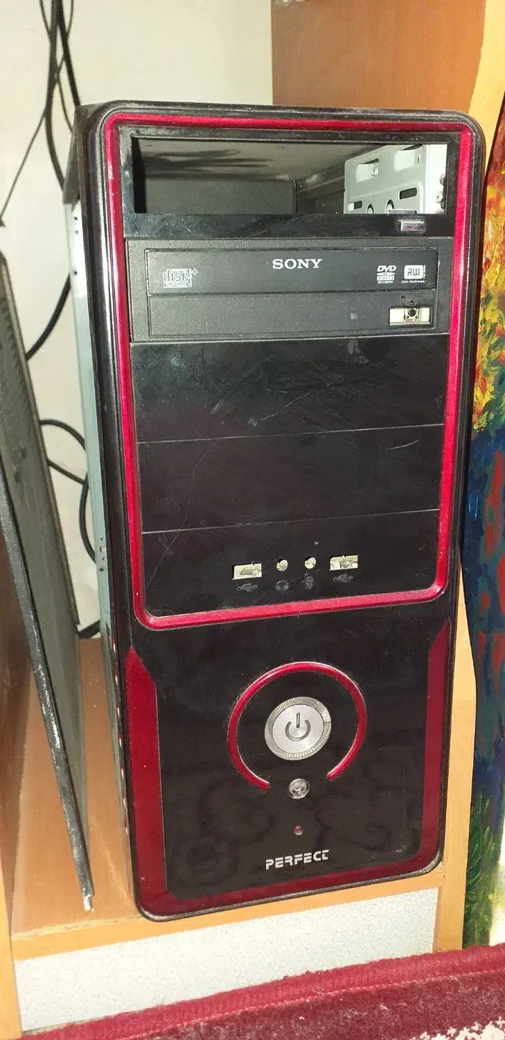 کیس کامپیوتر و مانیتور ۱۹ اینچ و کیبور|رایانه رومیزی|قم, اسمعیل آباد|دیوار