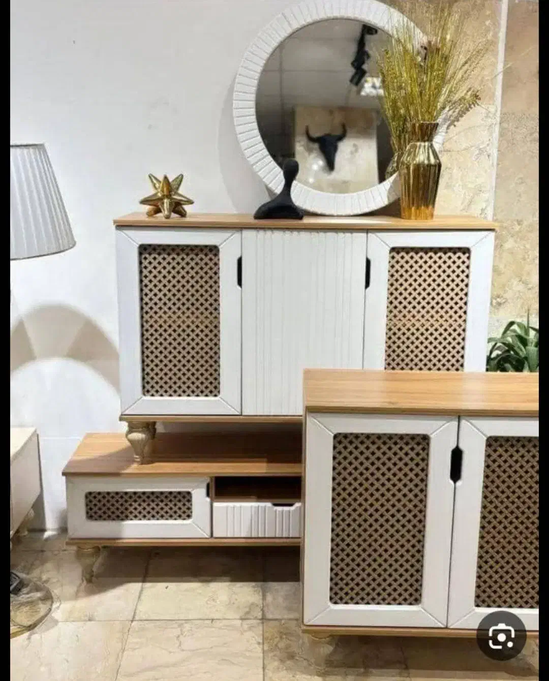 ست آینه کنسول میز تی وی جاکفشی|بوفه، ویترین، کنسول|پرند, فاز ۴|دیوار