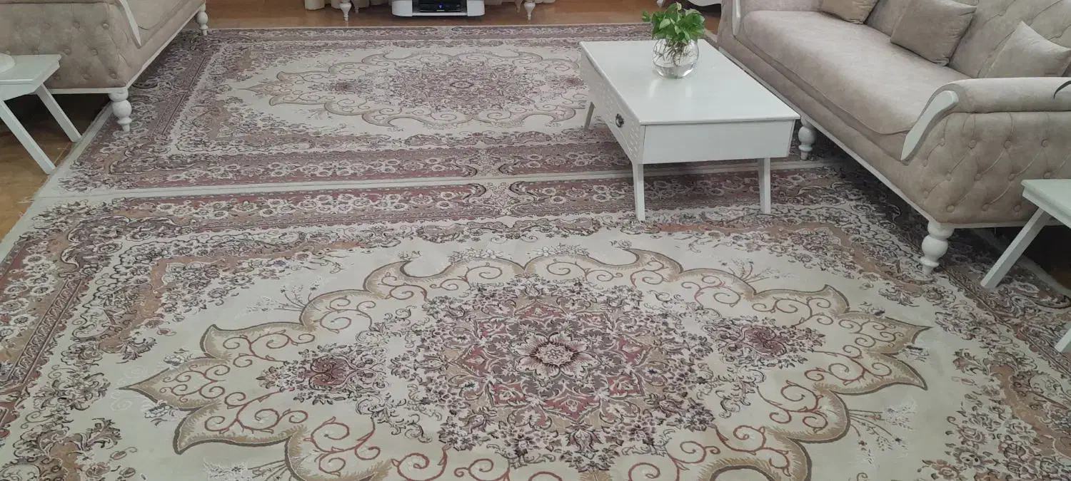 دو عدد فرش نه متری طرح مروارید نگین مشهد|فرش|آستانه اشرفیه, |دیوار
