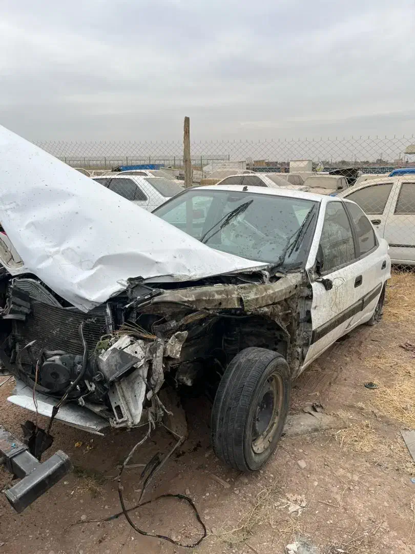 زانتیا تصادفی مدل ۸۹ سفید|خودرو سواری و وانت|قزوین, |دیوار