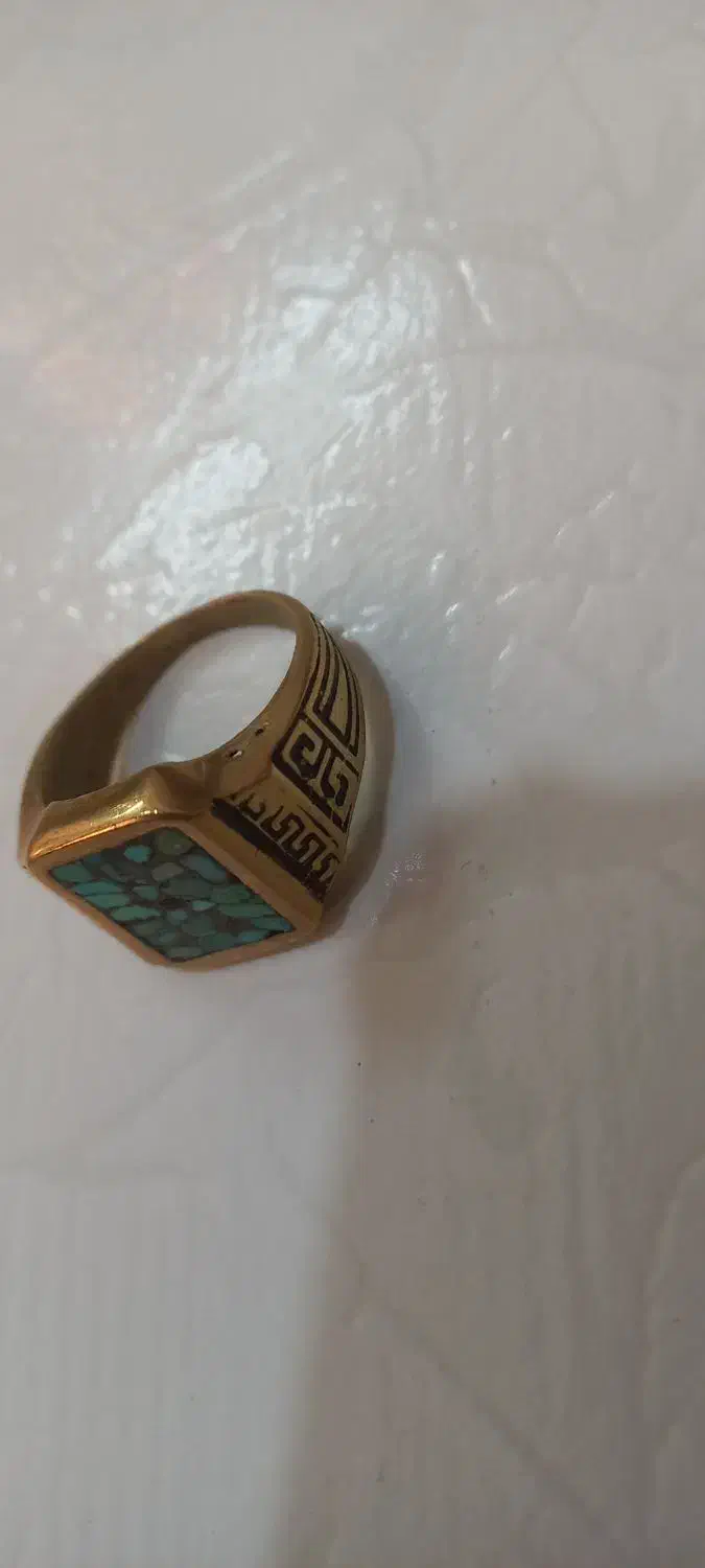 انگشتر جنس برنج سنگ فیروزه ی نیشابور نو|بدلیجات|تهران, وردآورد|دیوار