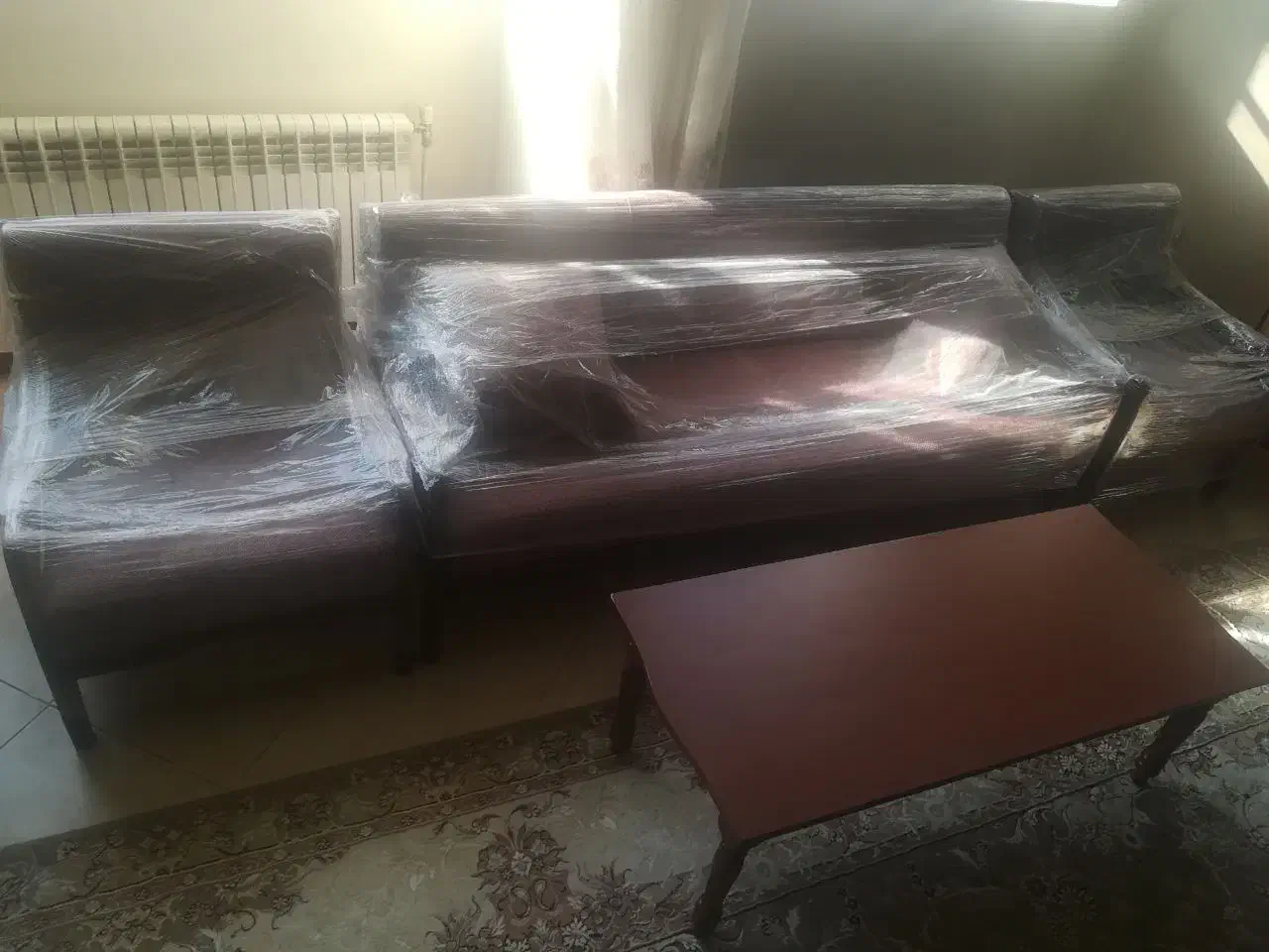 مبل هفت نفره چوب راش|مبلمان خانگی و میز عسلی|مشهد, نیروی هوایی|دیوار