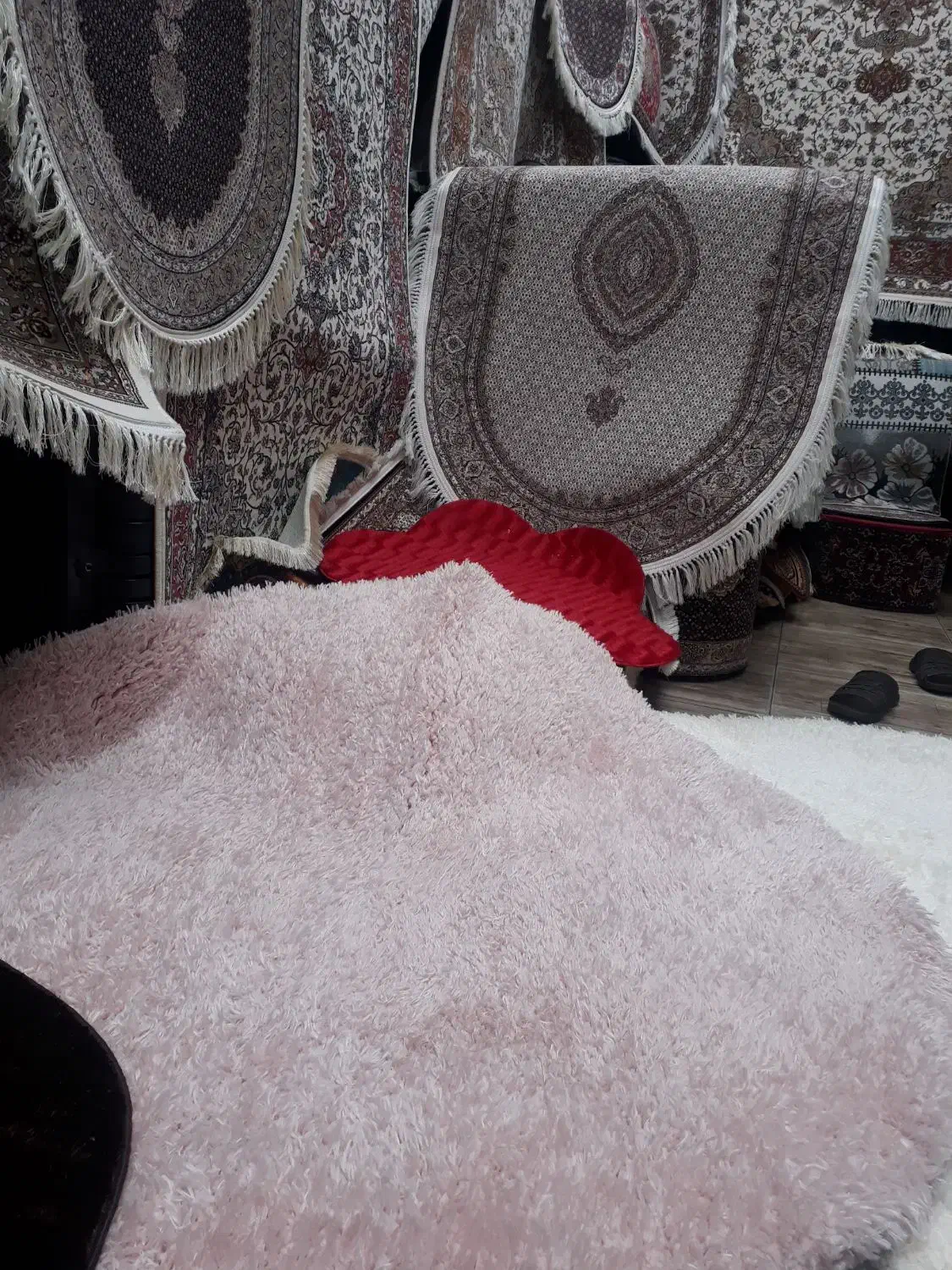 فرش آشپزخانه فرش شقی پرزدار فرش دایره۱۵۰×۱۵۰|فرش|تبریز, |دیوار