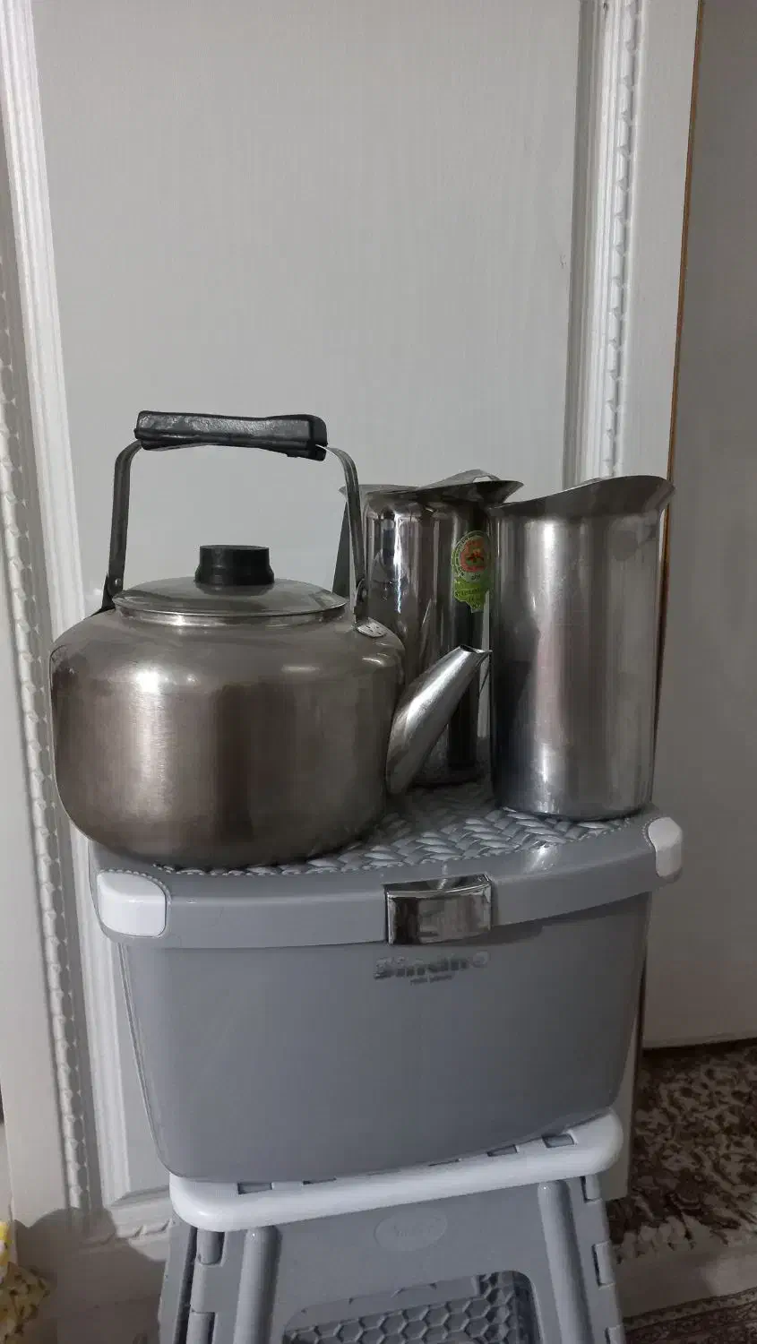 کتری  استیل  پارچ استیل|قوری، کتری، قهوه‌ساز دستی|گلستان (تهران), |دیوار