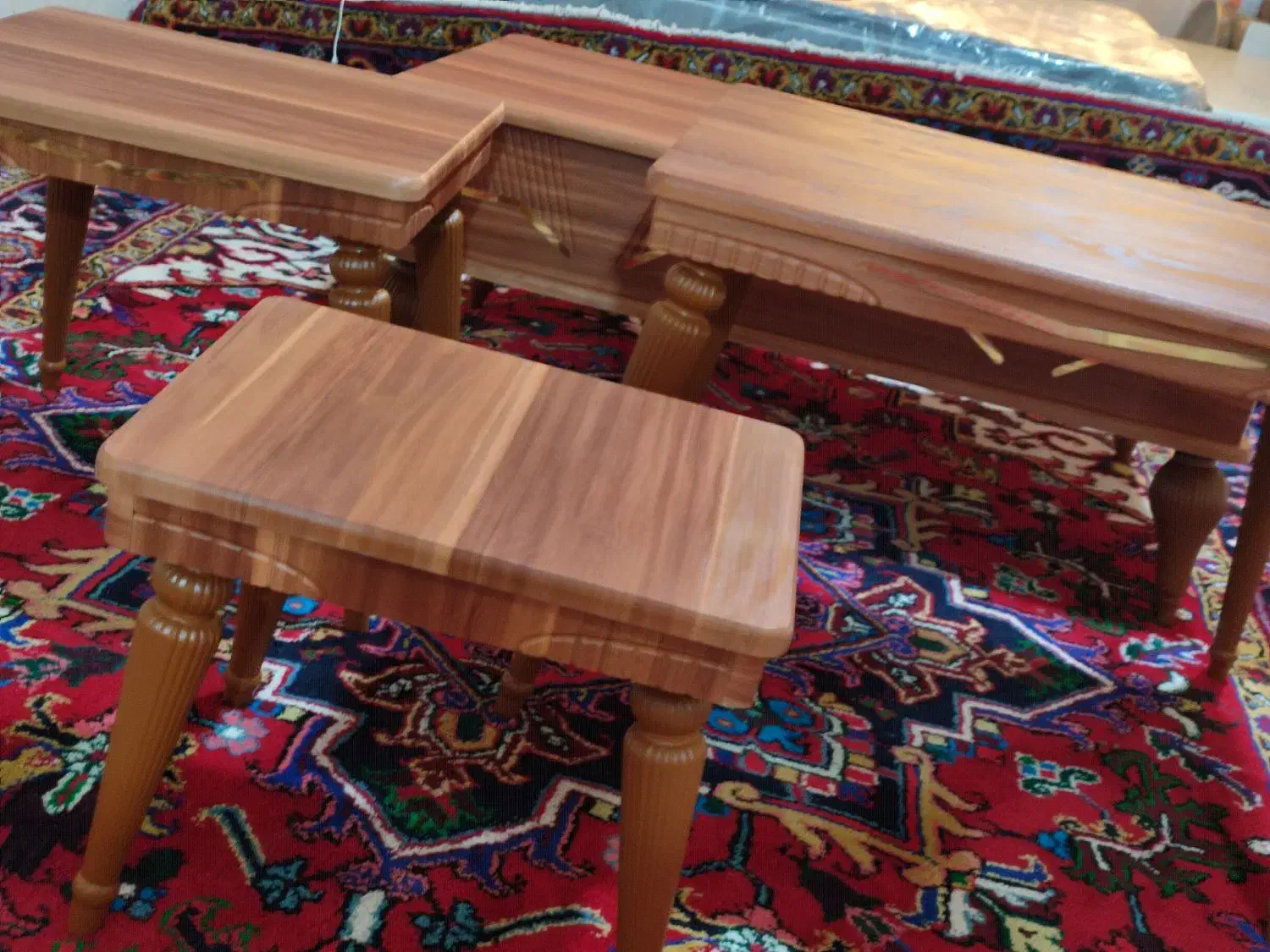 ست کامل جلو مبلی چوبی|مبلمان خانگی و میز عسلی|باسمنج, |دیوار