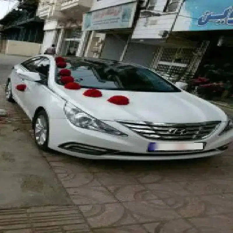 کرایه ماشین سوناتا وای اف سفید|خودرو اجارهای|قزوین, |دیوار