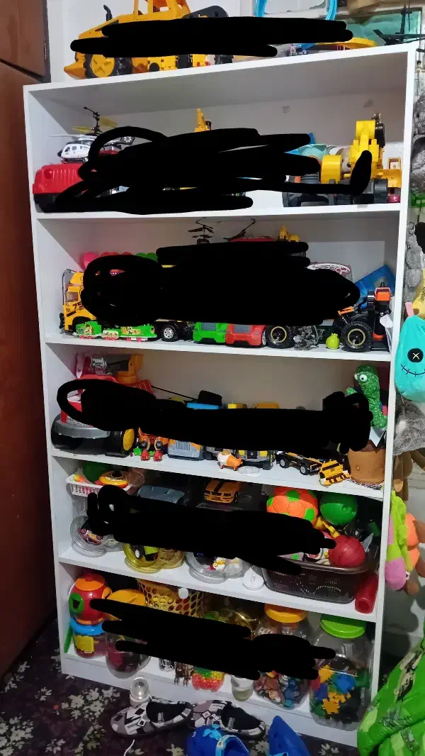 کتابخانه یا قفسه پنج طبقه|کتابخانه، شلف، قفسههای دیواری|بندرعباس, |دیوار