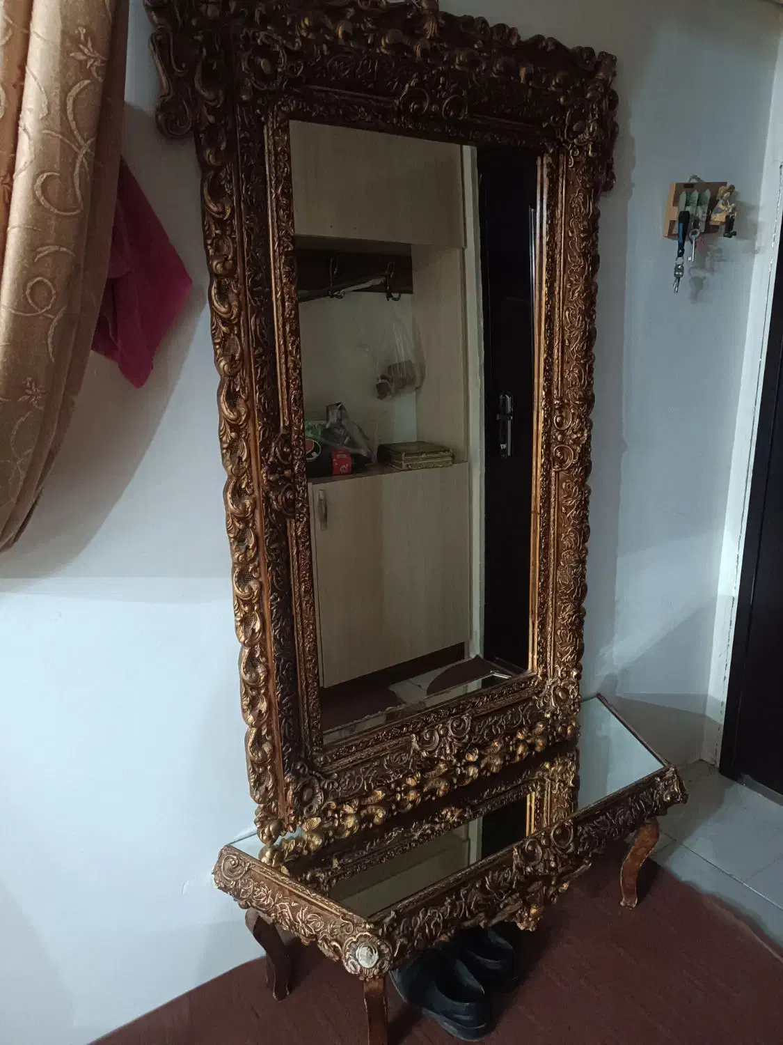 آینه شمعدان|صنایع دستی و سایر لوازم تزئینی|چناران, |دیوار