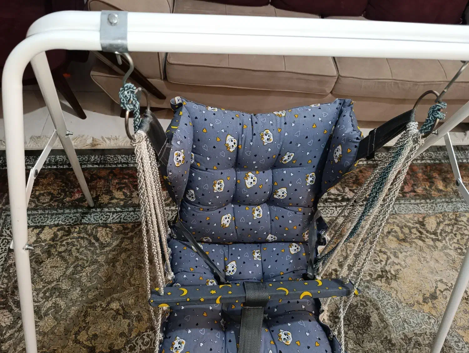 تاب ریلکسی کودک همراه با پایه فلزی|اسباب و اثاث بچه|بندر کنگان, |دیوار