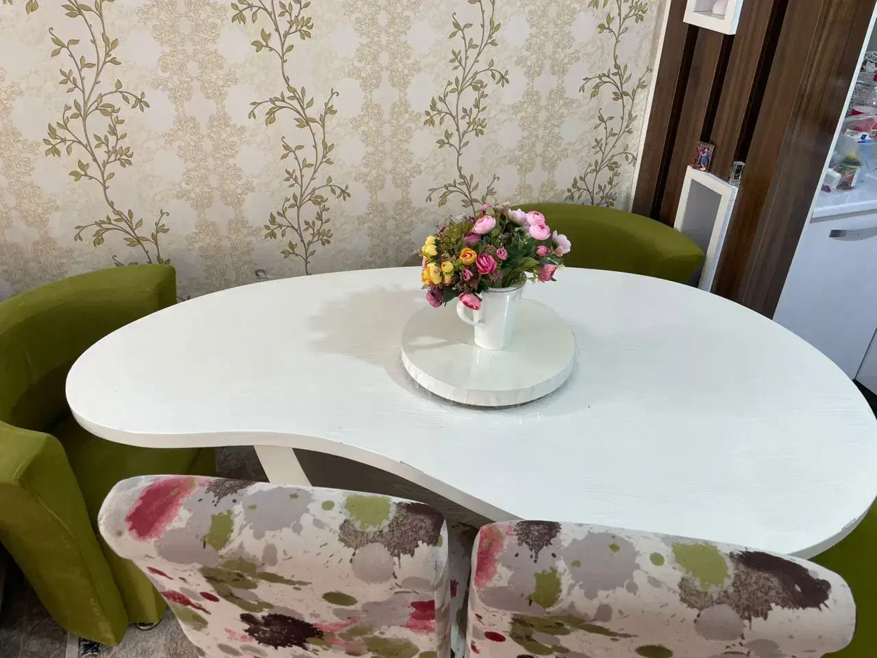 میز غذاخوری ۶ نفره|میز و صندلی غذاخوری|خوی, |دیوار