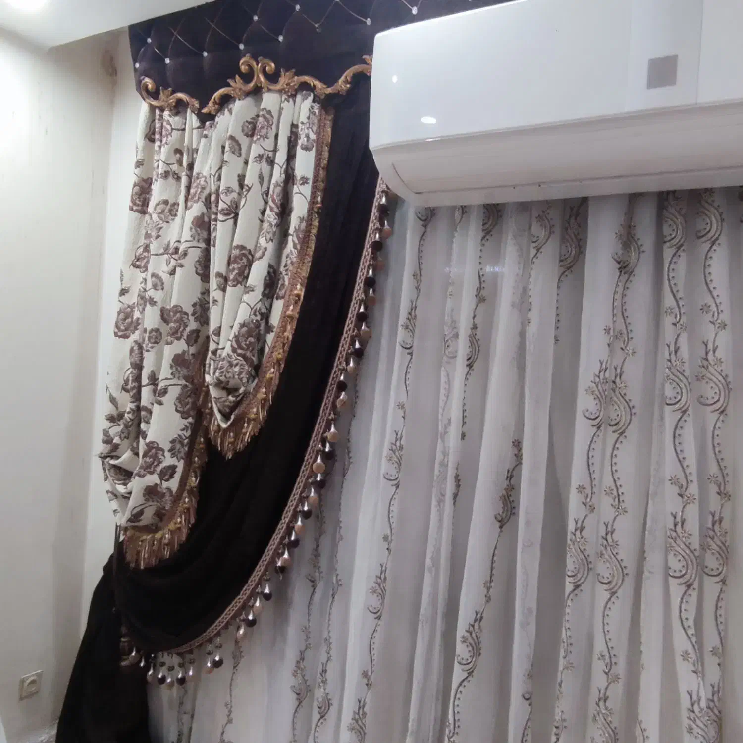 پرده پذیرایی شیک ومجلل|پرده، رانر، رومیزی|اهواز, کوی باهنر|دیوار