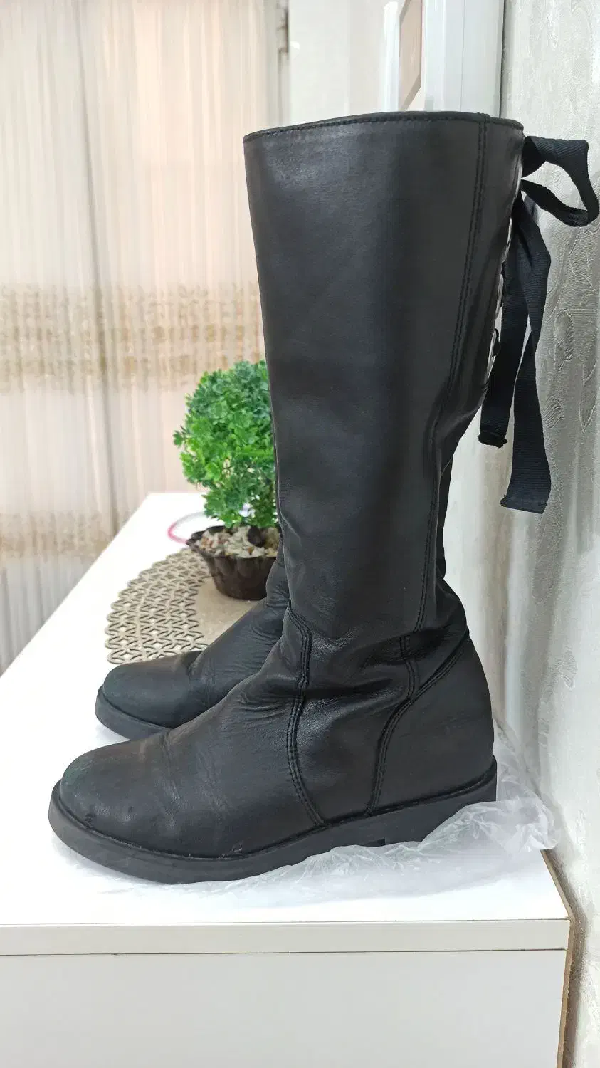 بوت بلند زارا ZARA دخترانه سایز 32|کیف، کفش، کمربند|قم, گلزار|دیوار