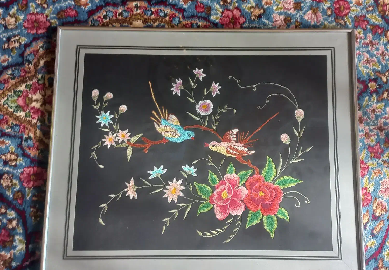 تابلو گلدوزی|تابلو، نقاشی، عکس|کرمان, |دیوار