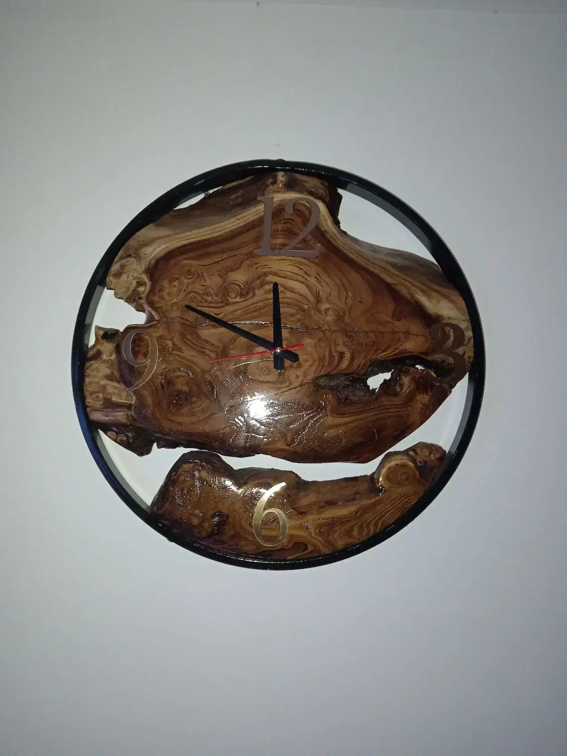 ساعت دیواری چوبی روستیک|ساعت دیواری و تزئینی|اصفهان, باغ دریاچه|دیوار