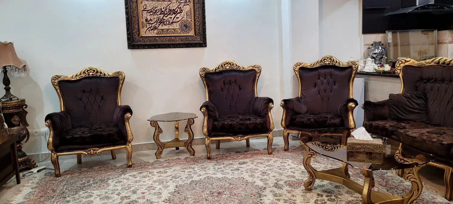 مبل سلطنتی۹نفره|مبلمان خانگی و میز عسلی|تهران, شهرک پرواز|دیوار