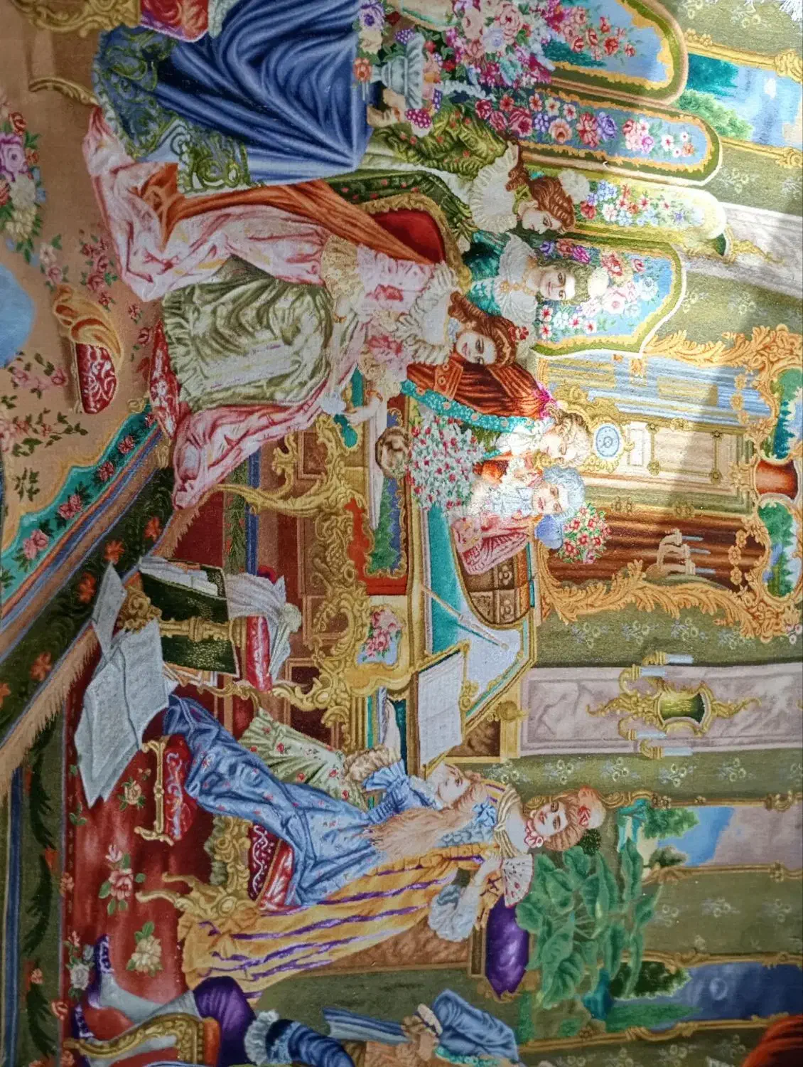 تابلو فرش ابریشم|تابلو فرش|ورامین, خیر آباد|دیوار