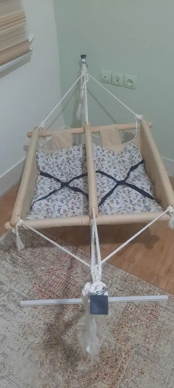 گهواره لندی دو قلویی|اسباب و اثاث بچه|خرمدره, |دیوار