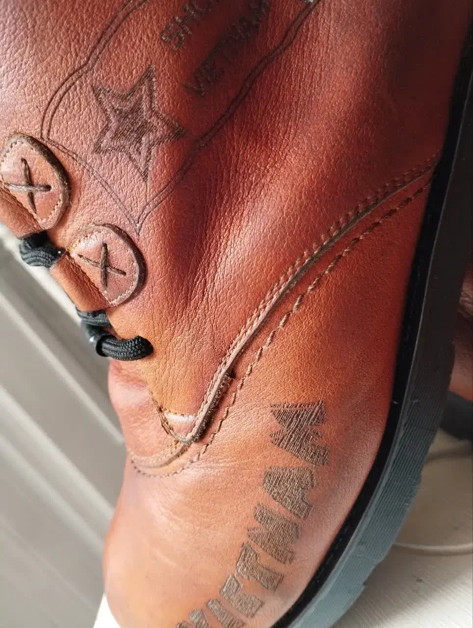 کفش نیم بوت چرم ویتنام وکفش مجلسی اسپانیا|کیف، کفش، کمربند|شاندیز, |دیوار