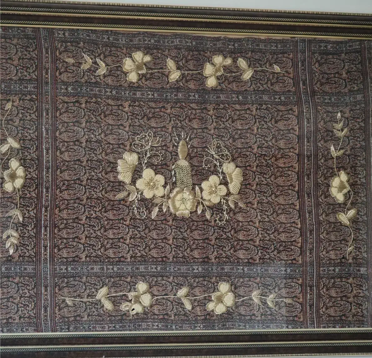 تابلو ترمه با کار دست|کلکسیون اشیاء عتیقه|تهران, ازگل|دیوار