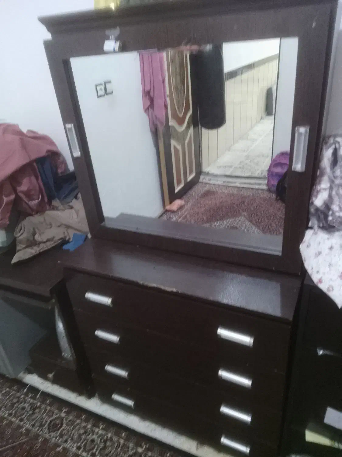 دراورچهارکشواینه دار|جاکفشی، کمد، دراور|خرمدره, |دیوار