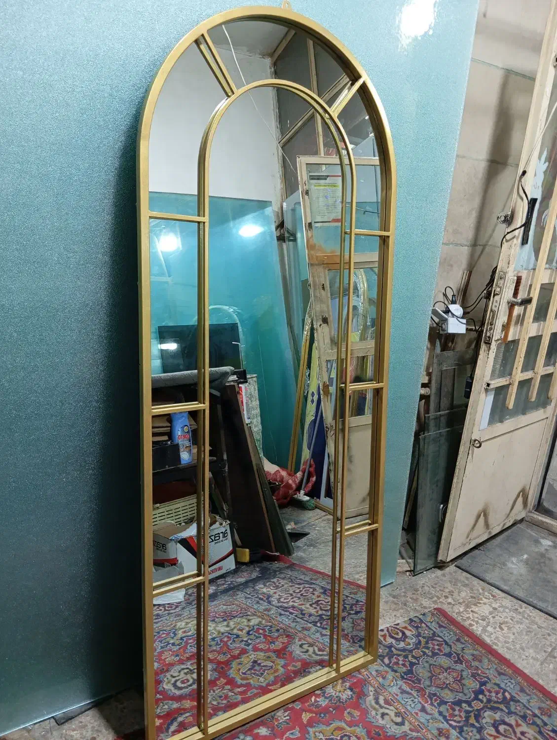 اینه قدی ،دایره،،گنبدی،فلزی چوب|آینه|خرم‌آباد, |دیوار