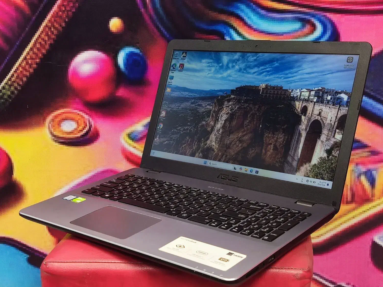 لپ‌تاپ ایسوس i7 نسل هشت گرافیک ۴ قدرتمند از دم قسط|رایانه همراه|مشهد, چهنو|دیوار