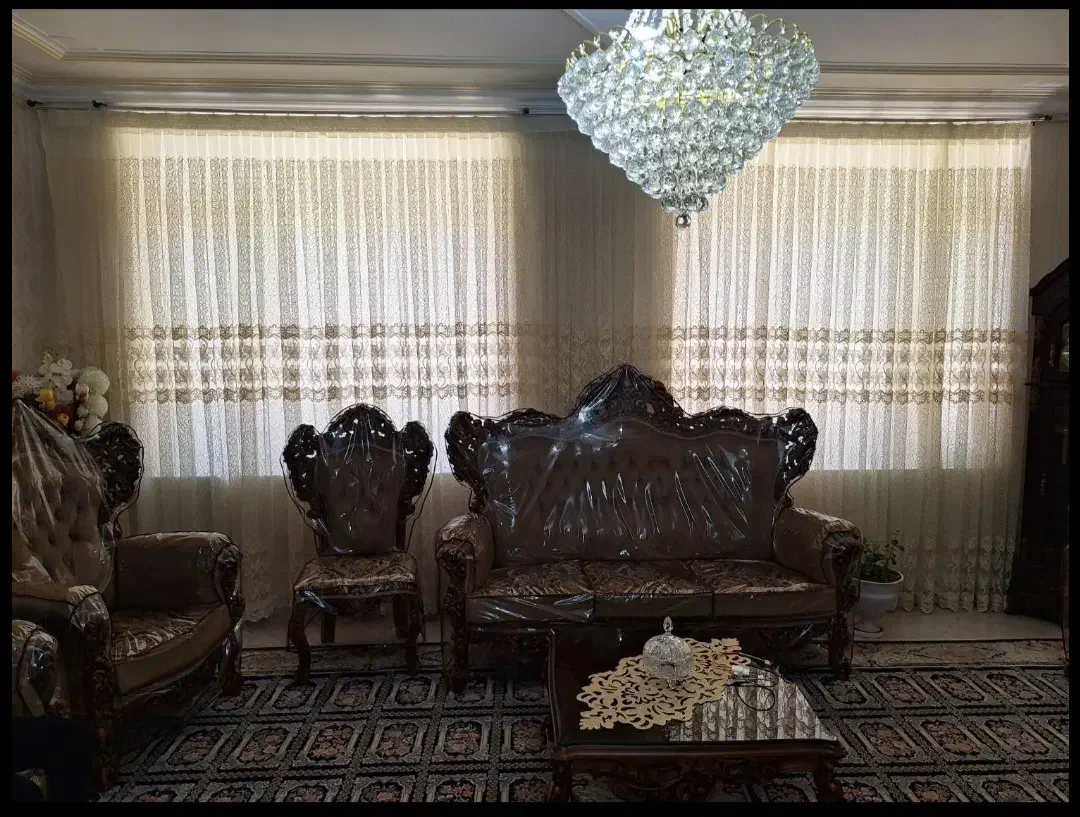 سه عدد پرده مناسب پذیرایی واتاق خواب بازدید صحنه|پرده، رانر، رومیزی|صحنه, |دیوار