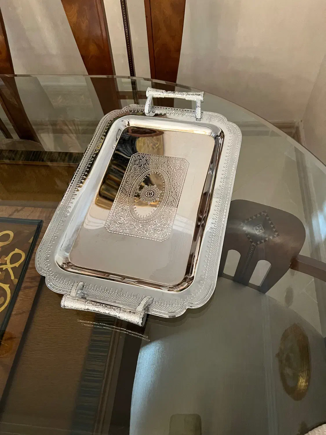 سینی شکلات خوری استیل چراغ نفتی|ظروف سرو و پذیرایی|تهران, صاحبقرانیه|دیوار