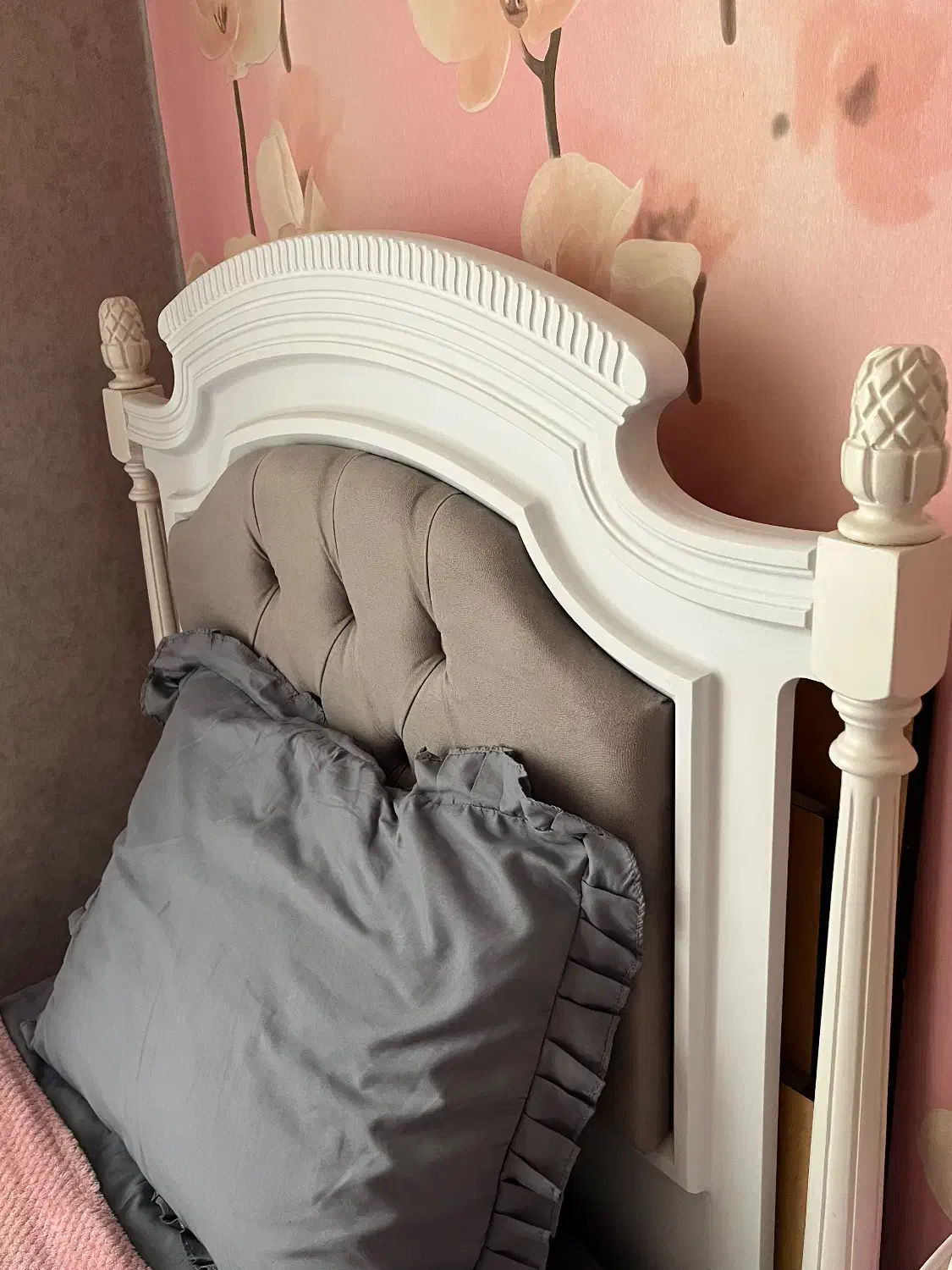 تخت یک نفره شیک Mdfوکیوم+تشک نیمه طبی|تخت و سرویس خواب|قائمشهر, |دیوار