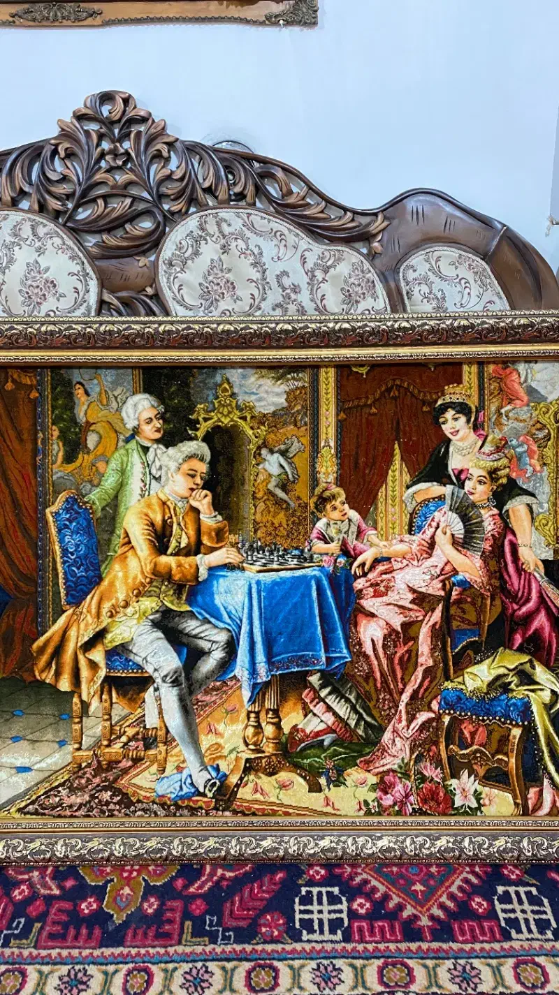 تابلو فرش شطرنج باز|تابلو فرش|ارومیه, |دیوار