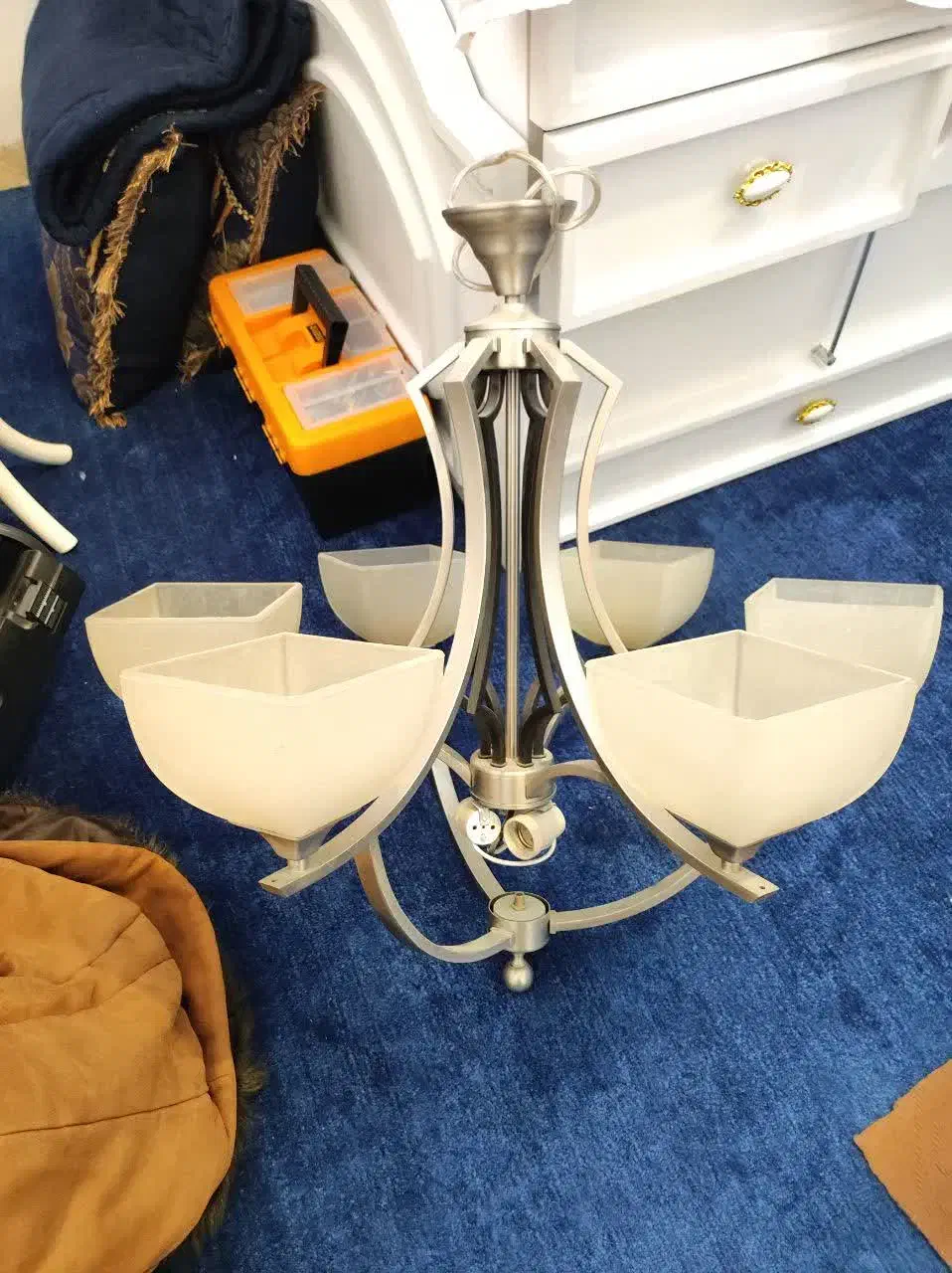 لوستر ۶ شعله|لوستر و چراغ آویز|شهرکرد, |دیوار