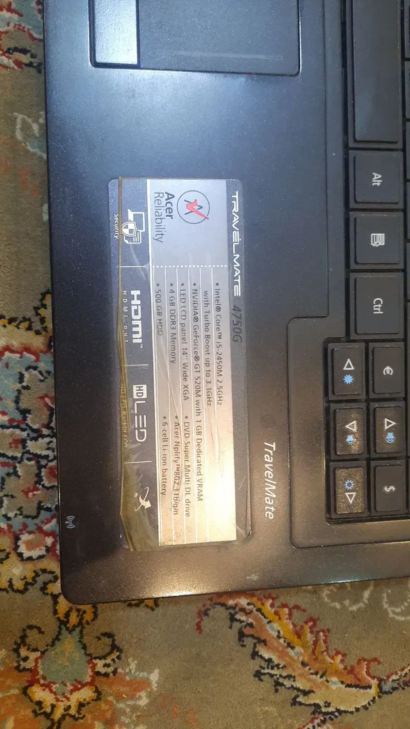 لبتاب acer|رایانه همراه|اصفهان, سپاهان‌شهر|دیوار