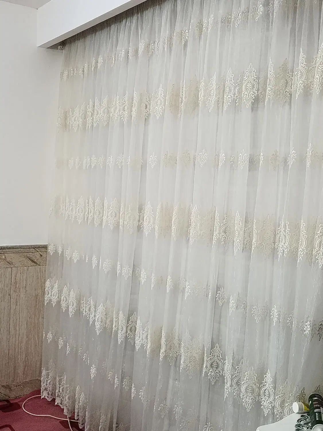 پرده ی  حریر|پرده، رانر، رومیزی|مشهد, شهید قربانی|دیوار