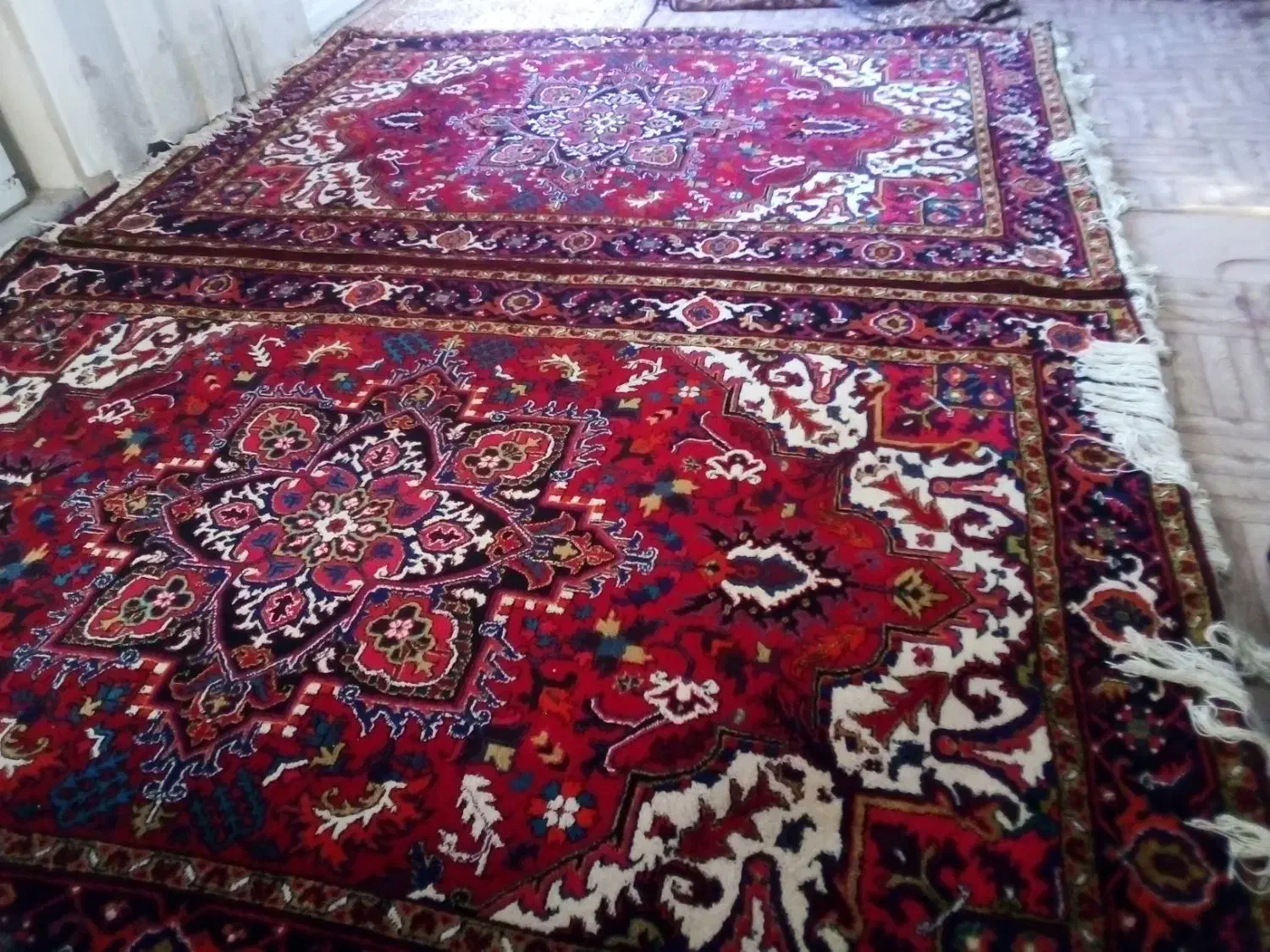 دوعدد‌فرش‌هریس‌۶متری|فرش|تبریز, |دیوار