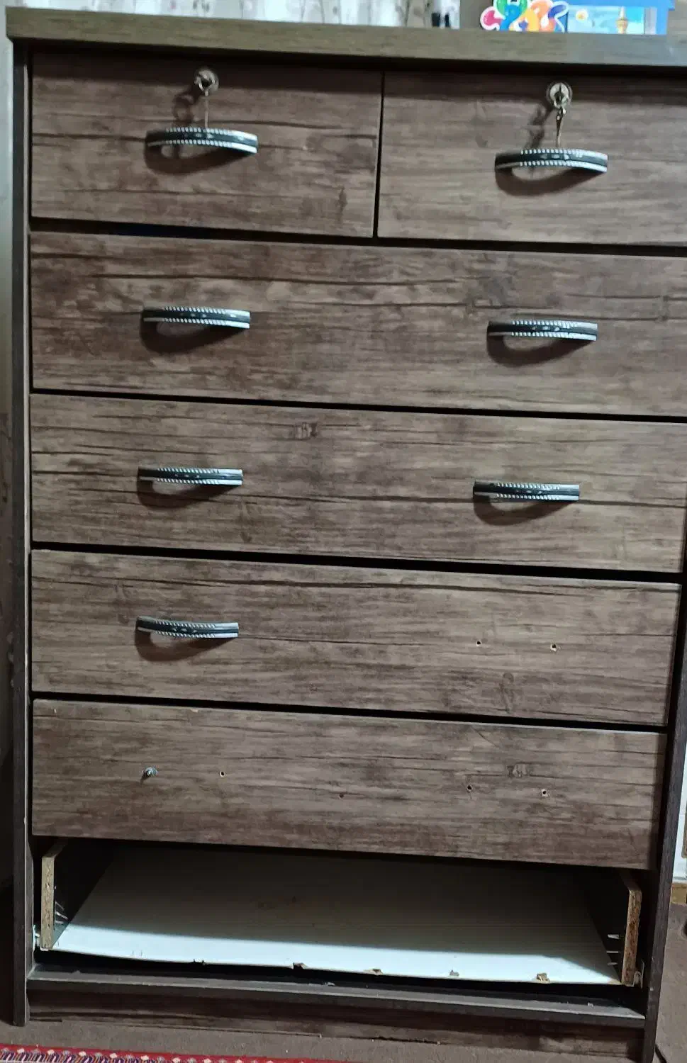 دراورهفت کشابه|جاکفشی، کمد، دراور|شوشتر, |دیوار