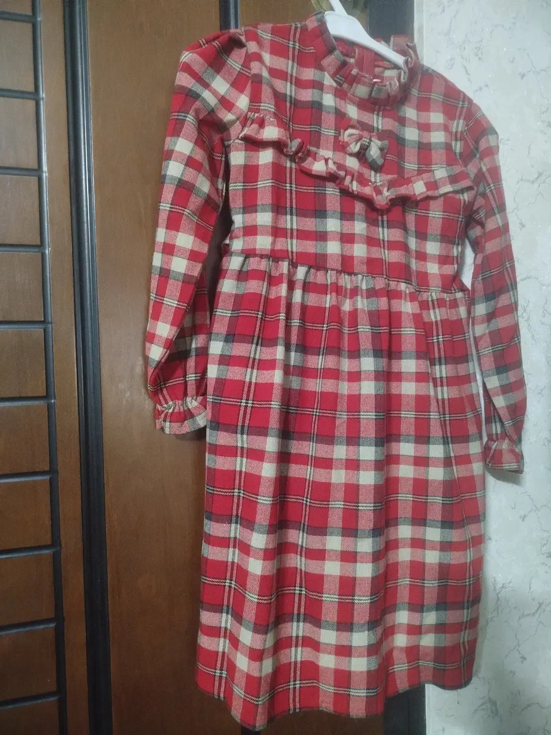 پیراهن یلدایی دخترانه پارچه کشمیر|کفش و لباس بچه|سبزوار, جنت|دیوار