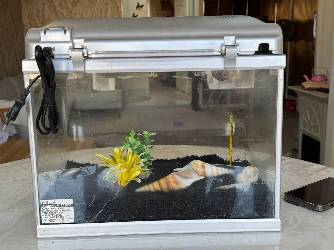 آکواریوم شیشه خم شرکتی HAILEA همراه تمامی متعلقات|ماهی|ورامین, شهرک فجر|دیوار