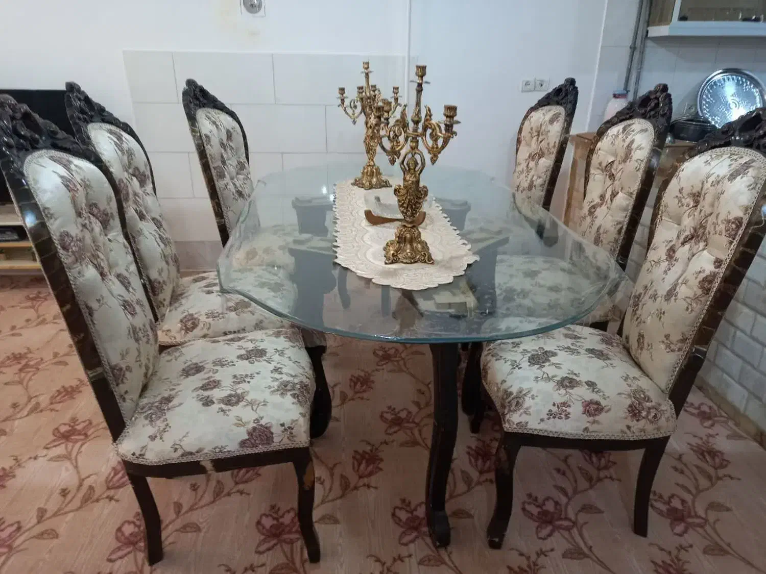 ست مبل ومیز نهارخوری سلطنتی ۸نفره|مبلمان خانگی و میز عسلی|کرمانشاه, |دیوار