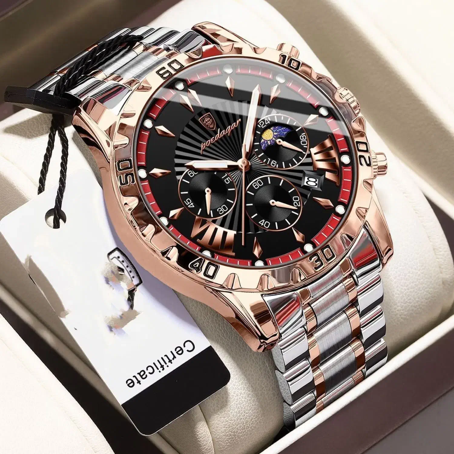 ساعت مچی اورجینال پوداگار poedagar سه موتوره فعال|ساعت|تبریز, |دیوار