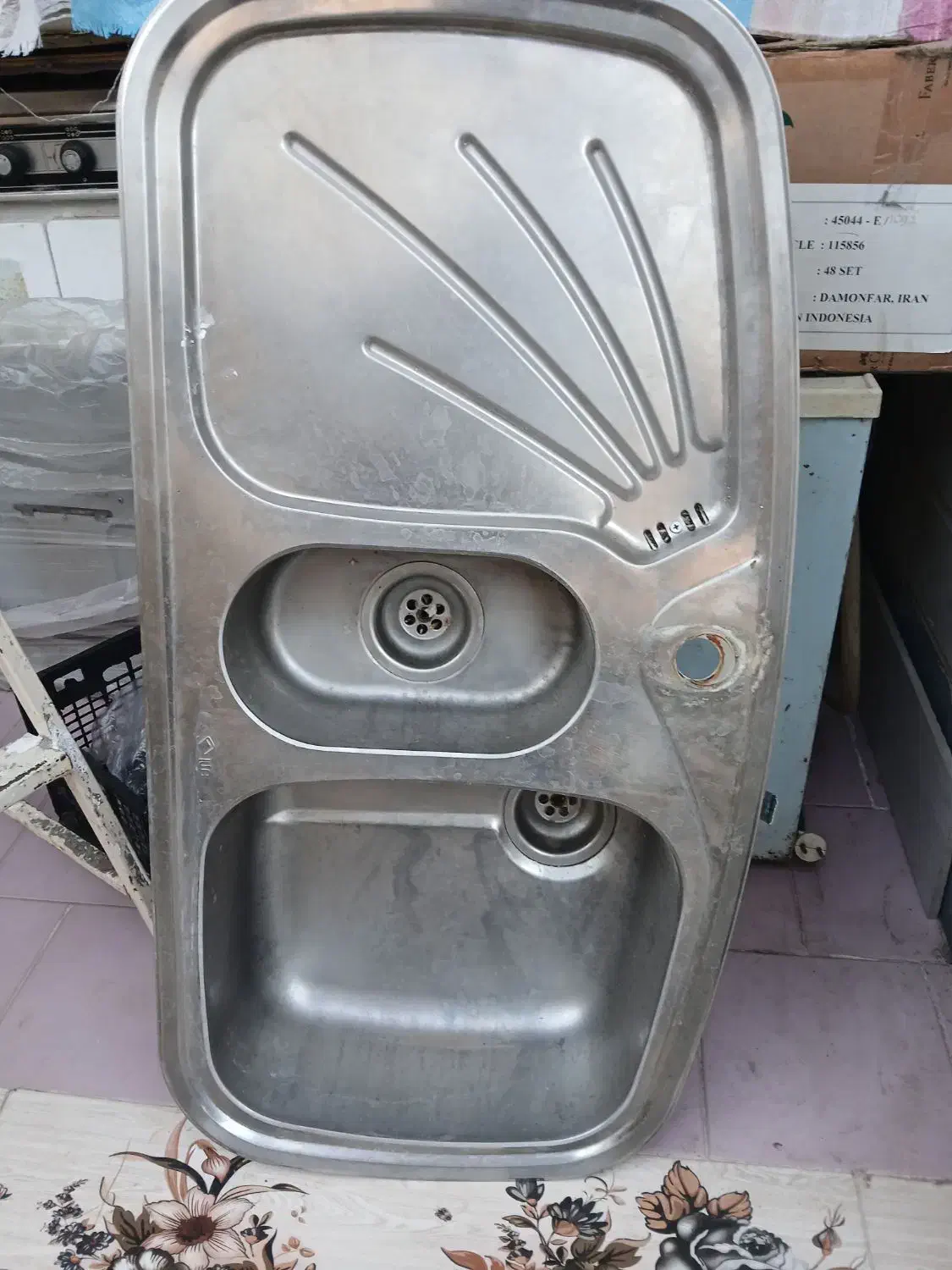 سینک یک و نیم لگنه .توکار|لوازم سرویس بهداشتی|سمنان, |دیوار