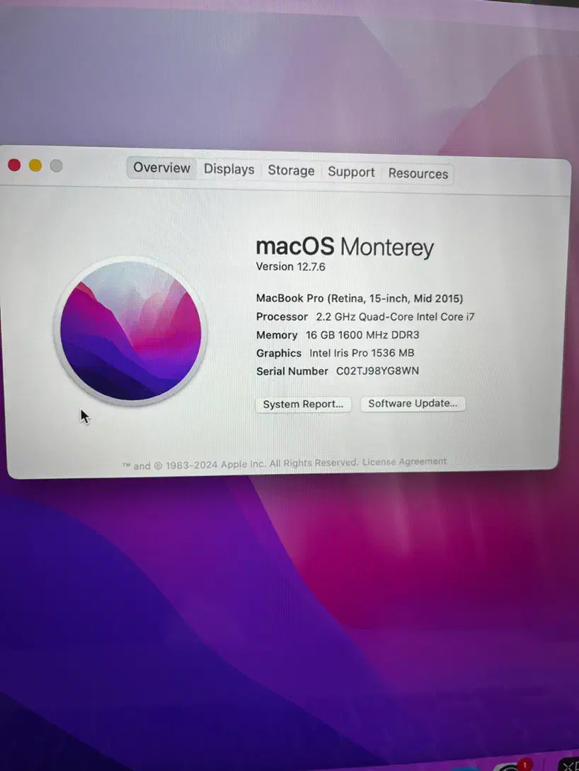 مک بوک پرو 2015|رایانه همراه|رشت, صفاری|دیوار