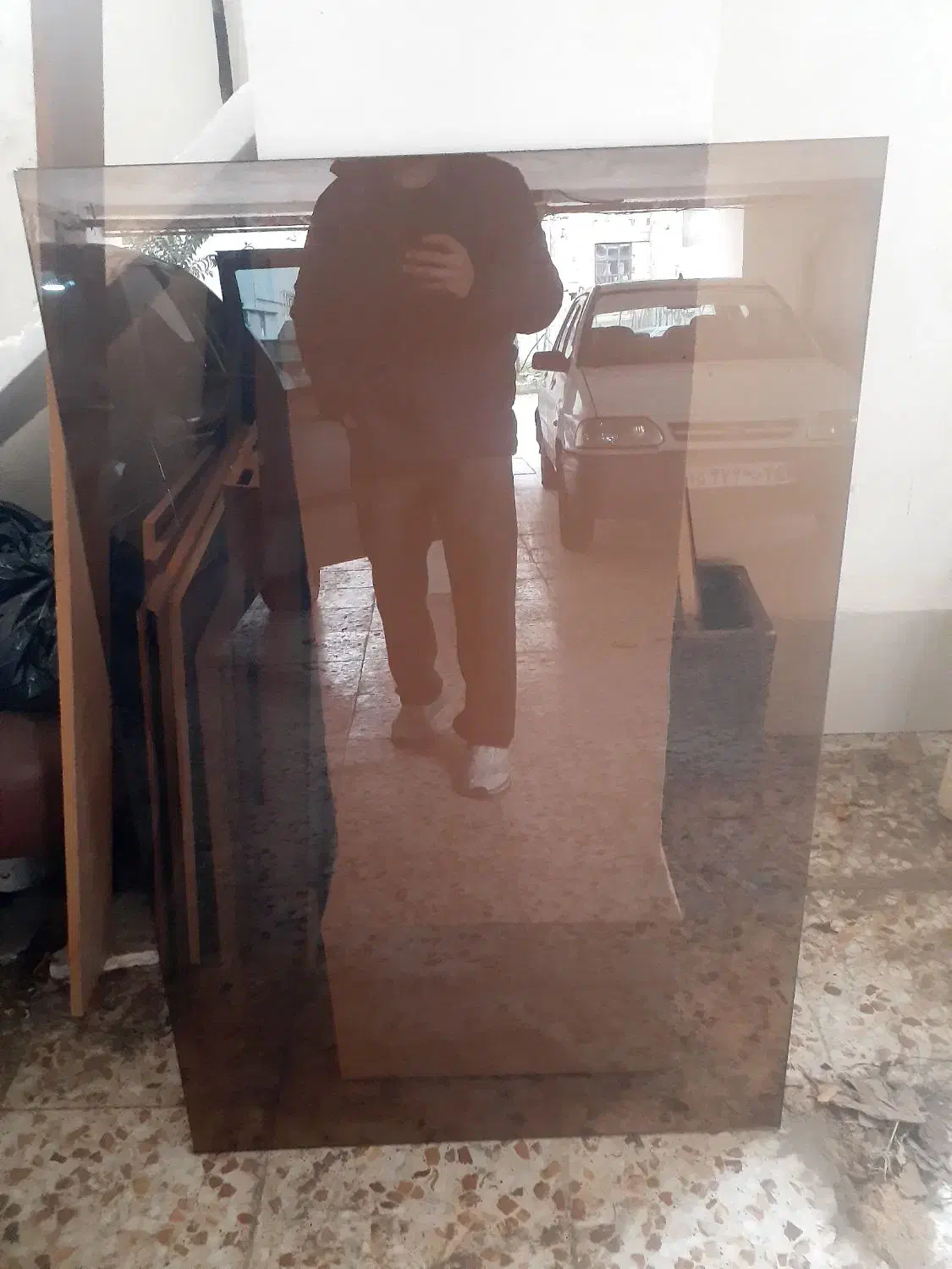 شیشه سکوریت ۱۰میل  ۱۲۰*۸۰|میز و صندلی غذاخوری|تالش, هشتپر|دیوار