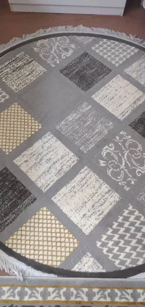 گلیم فرش گرد ۳متری نو|فرش|الوند, |دیوار