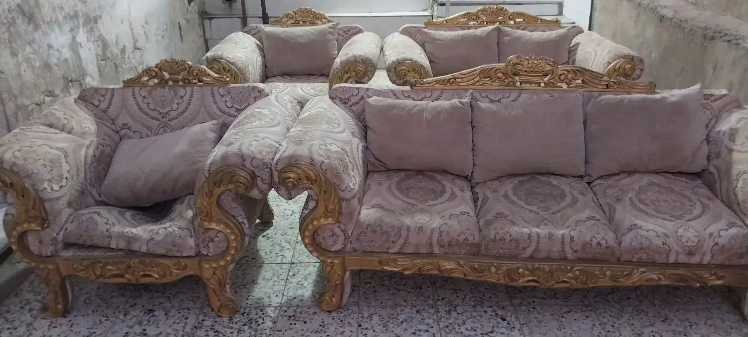 مبل نیمه سلطنتی|مبلمان خانگی و میز عسلی|شوشتر, |دیوار