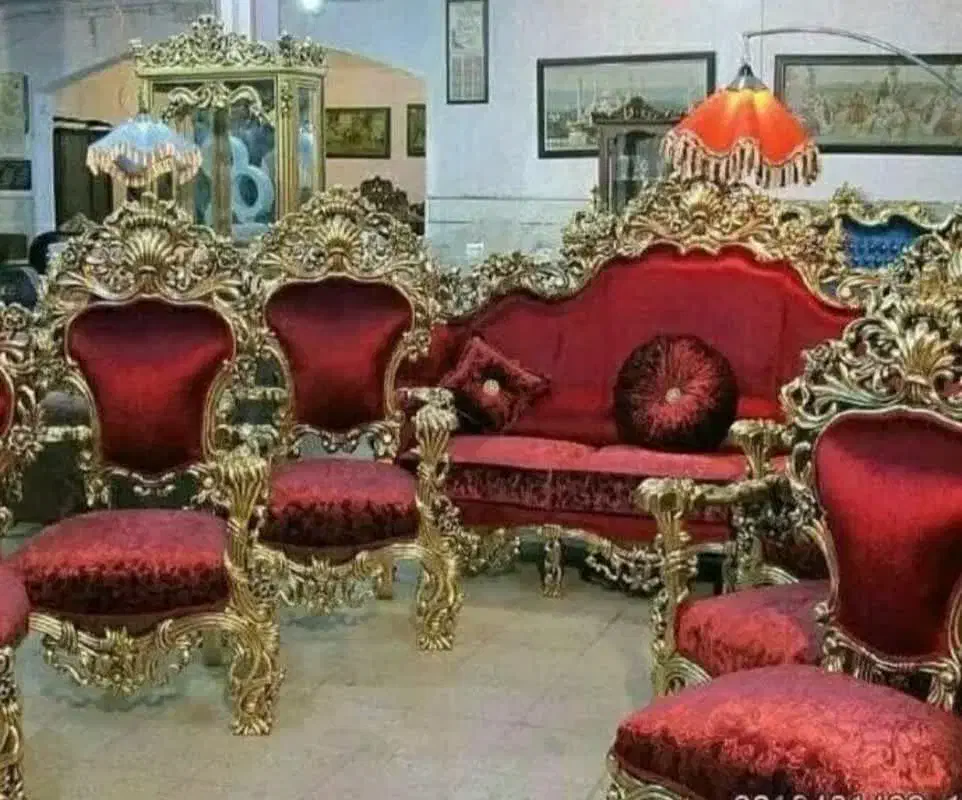 مبل سلطنتی کلاسیک مصری /اقساطی|مبلمان خانگی و میز عسلی|رباطکریم, رباطکریم|دیوار