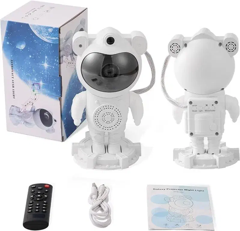 آفر چراغ خواب فضانورد کهکشانی اسپیکر دار مدل بزرگ|چراغ خواب و آباژور|مشهد, کوه سنگی|دیوار