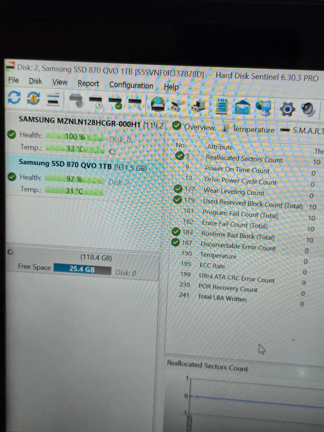 ssd سامسونگ SAMSUNG 1tb هلث ۹۷ کم کار|قطعات و لوازم جانبی رایانه|تهران, دهکده المپیک|دیوار